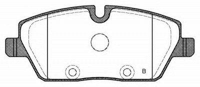 OPEN PARTS bpa113110 -  Комплект тормозных колодок, дисковый тормоз